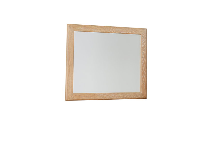 Vaughan Bassett 795-447 Crafted Oak Landscape Mirror Bleached White Finish