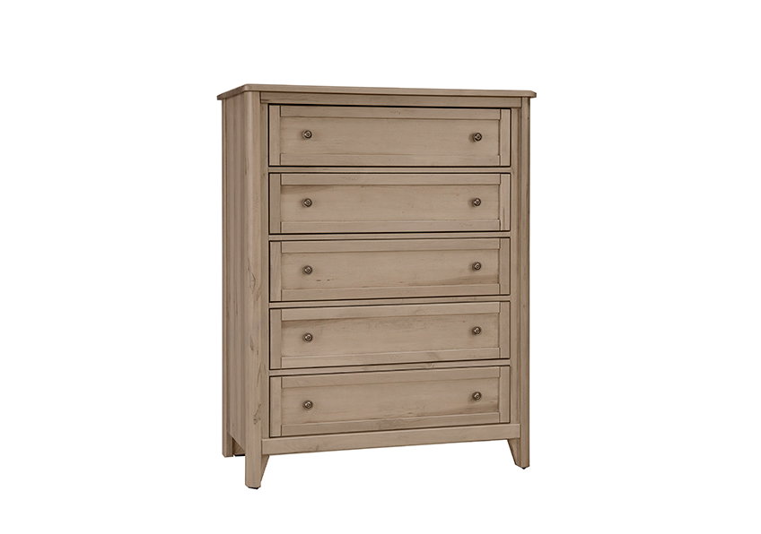Vaughan Bassett 821-115 Woodbridge 5 Drawer Chest Shadow Grey Finish