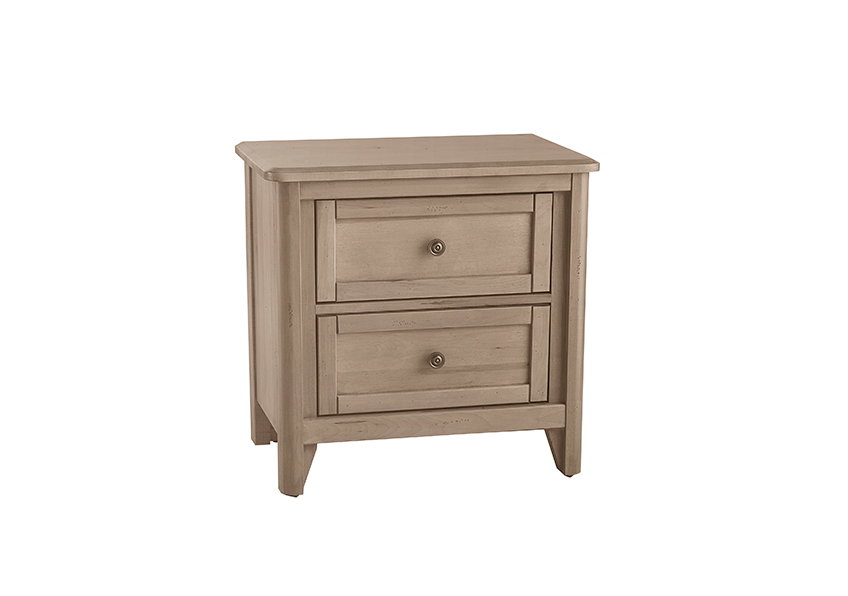 Vaughan Bassett 821-227 Woodbridge 2 Drawer Nightstand Shadow Grey Finish Vaughan Bassett 821-227 Woodbridge 2 Drawer Nightstand Shadow Grey Finish