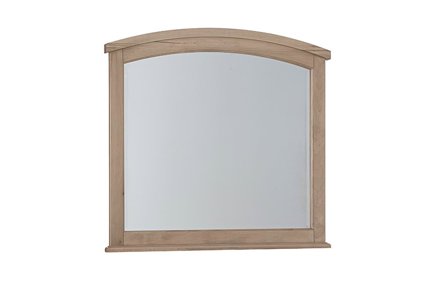 Vaughan Bassett 821-447 Woodbridge Arched Mirror Shadow Grey Finish