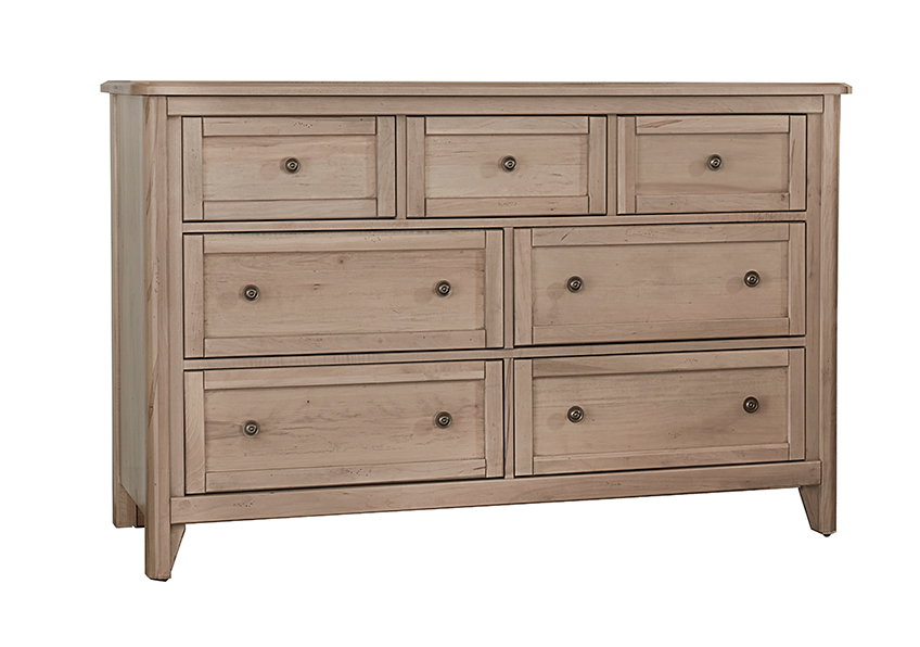Vaughan Bassett 822-003 Woodbridge 7 Drawer Dresser Clear Maple Finish