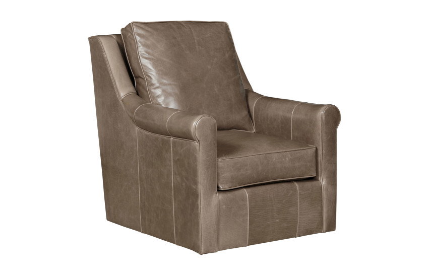 Kincaid Furniture UPH-080-02L Brice Swivel Glider Leather