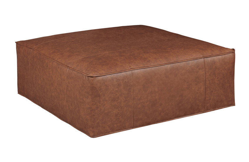 Kincaid Furniture UPH-142-03L Barnes Square Lounging Ottoman Leather