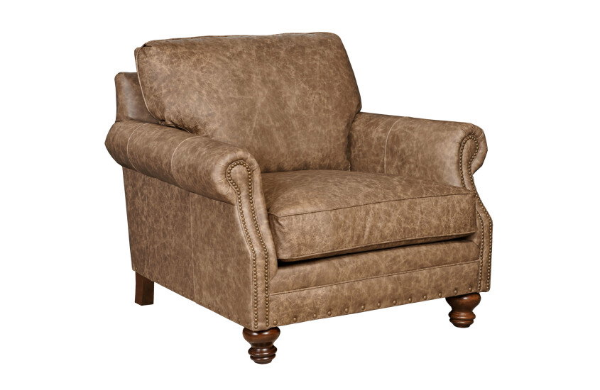 Kincaid Furniture UPH-636-81L Bayhill Chair and a Half Leather