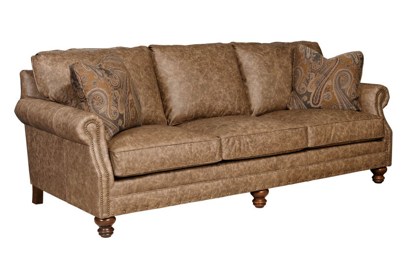 Kincaid Furniture UPH-636-87L Bayhill Large Sofa Leather