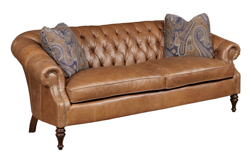 Kincaid Furniture UPH-670-76L Wellsley Sofa Leather