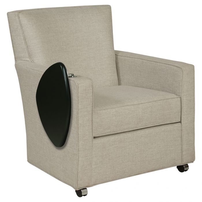 Fairfield Furniture C-7433-T2 Craven Lounge Chair with Folding Tablet & Front Casters