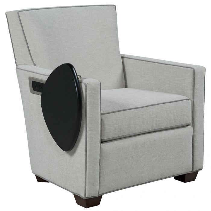 Fairfield Furniture C-7433-U1 Craven Lounge Chair with Left Side Facing Tablet and Charging Station