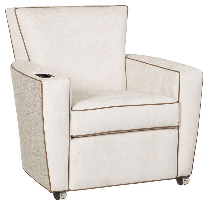 Fairfield Furniture C-7454-V2 Payton Lounge Chair with Casters, UV-C