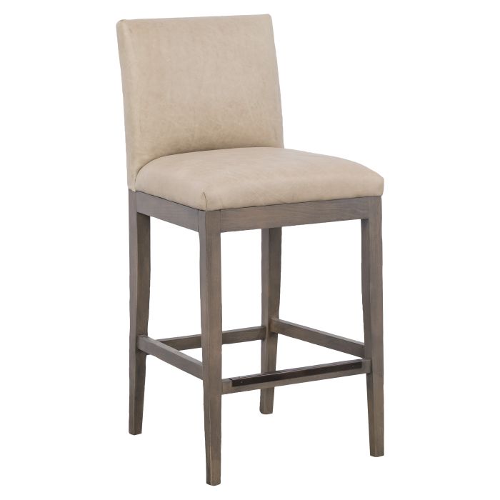 Fairfield Furniture L-1301-07 Nova Armless Bar Stool, Leather, with Finish Choices