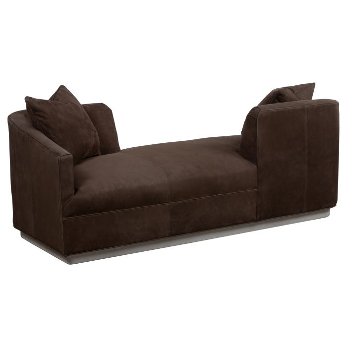 Fairfield Furniture L-2103-55 Coco Tete-A-Tete Conversation Sofa, Leather