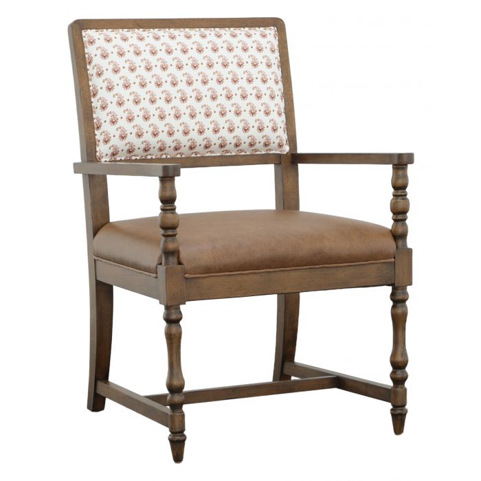 Fairfield Furniture L-4608-04 BD Collection For Fairfield Gerheart Leather Dining Chair