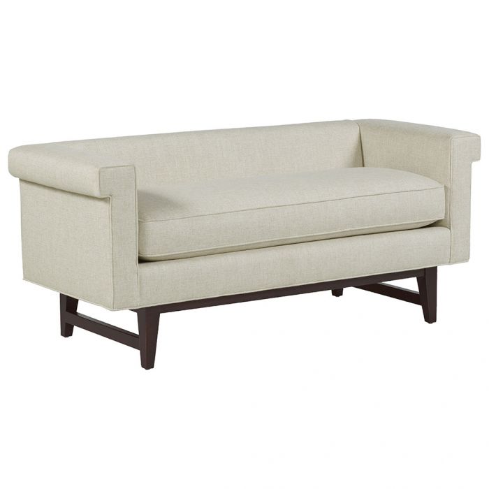 Fairfield Furniture S-33LH-10 Greek Key Arm with Loose Seat Bench