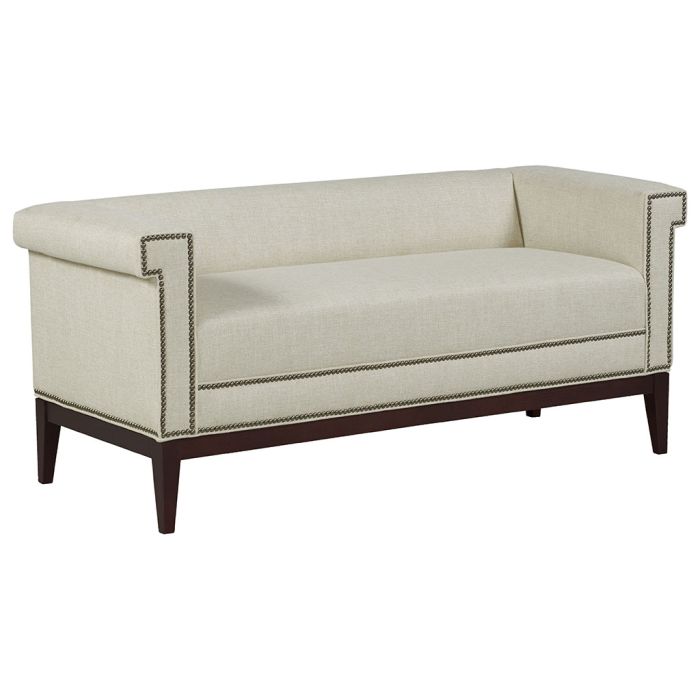 Fairfield Furniture S-33TF-10 Greek Key Arm with Tight Seat Bench