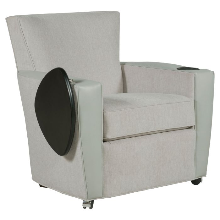 Fairfield Furniture S-7453-T2 Payton Lounge Chair with Front Casters, Cupholder, Tablet