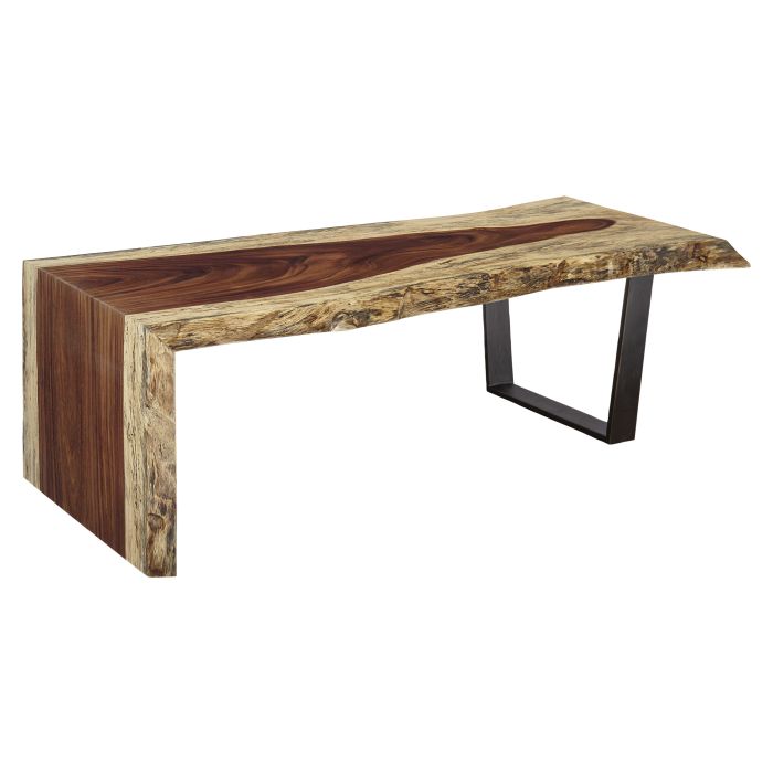 Fairfield Furniture T-LE54-WC Natural Guanacaste 54″ Waterfall Cocktail Table