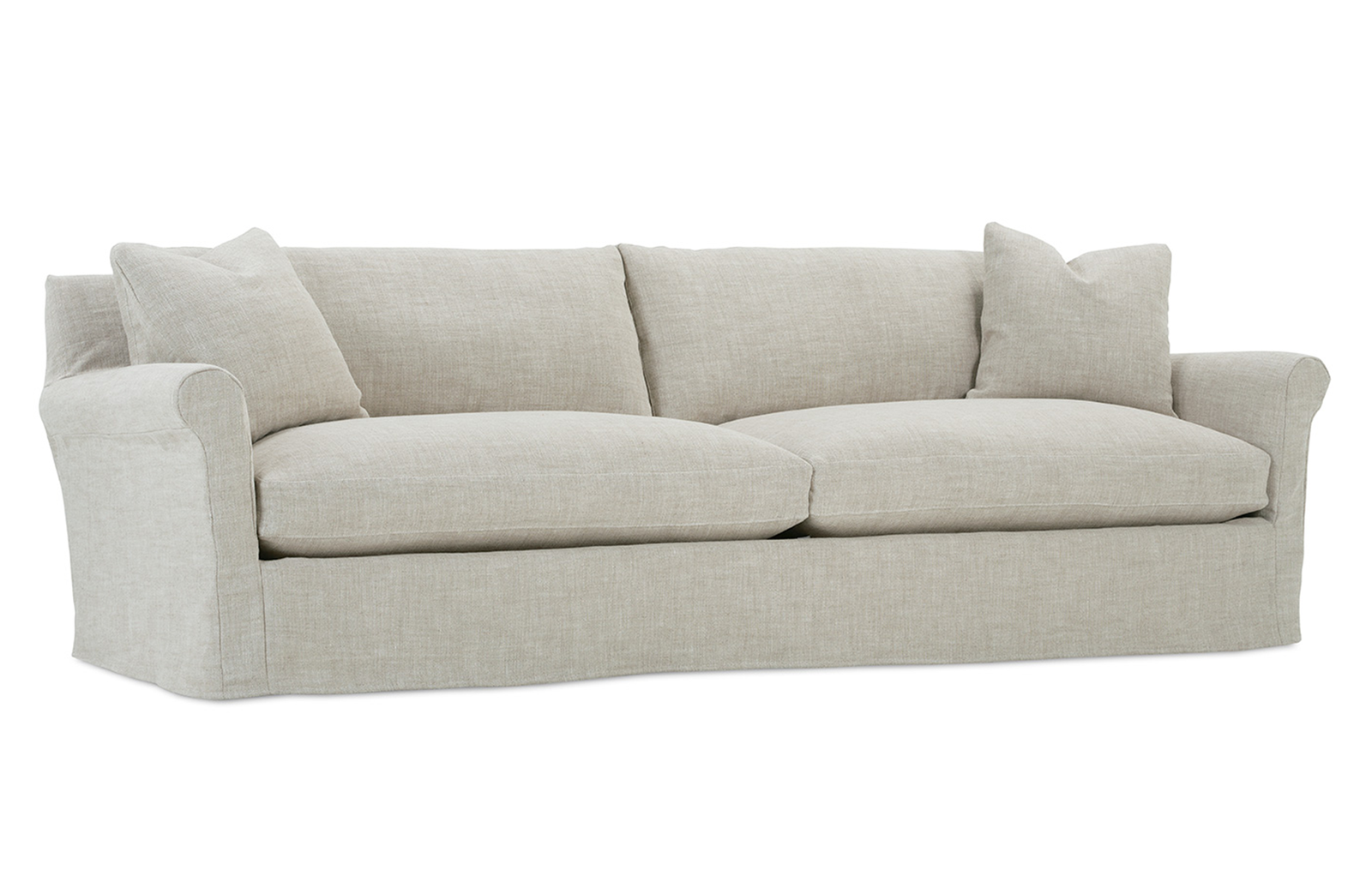 Rowe Furniture FREYA-SLIP-040 Freya 110 Inch Slip 2 Cushion Sofa