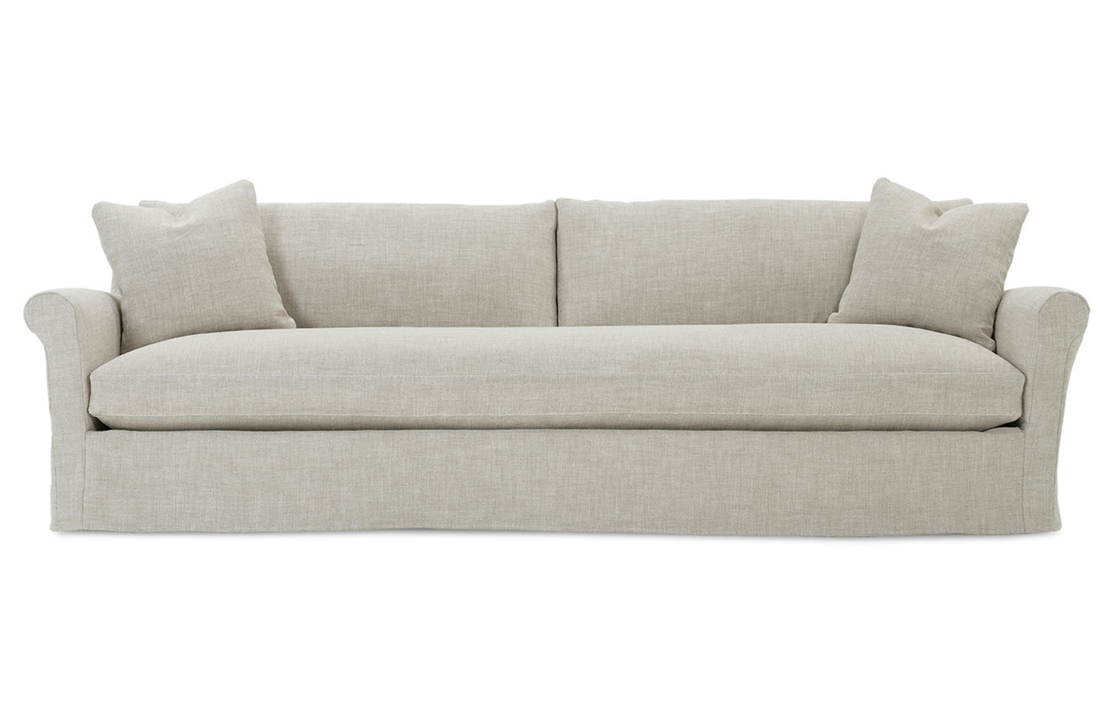 Rowe Furniture FREYA-SLIP-140 Freya 110 Inch Slip Bench Cushion Sofa