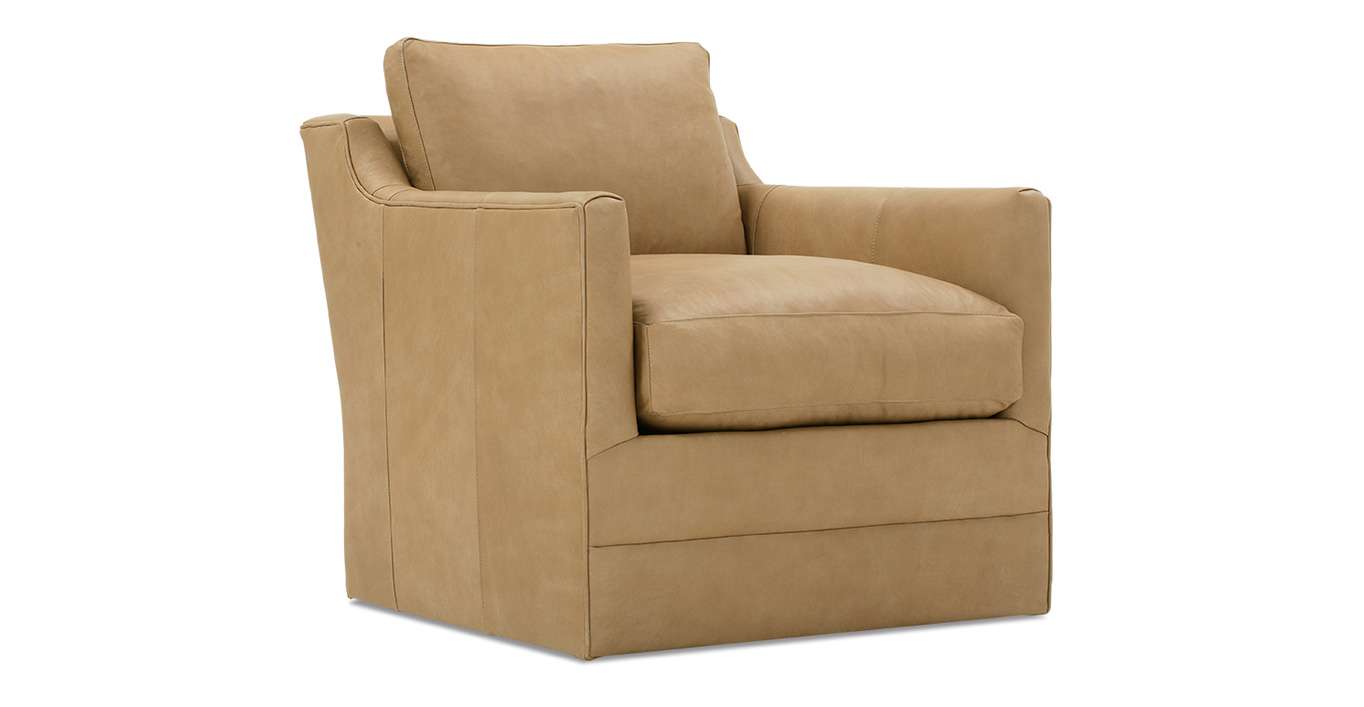 Rowe Furniture MADELINE-L-016 Madeline Leather Swivel Chair Rowe Furniture MADELINE-L-016 Madeline Leather Swivel Chair