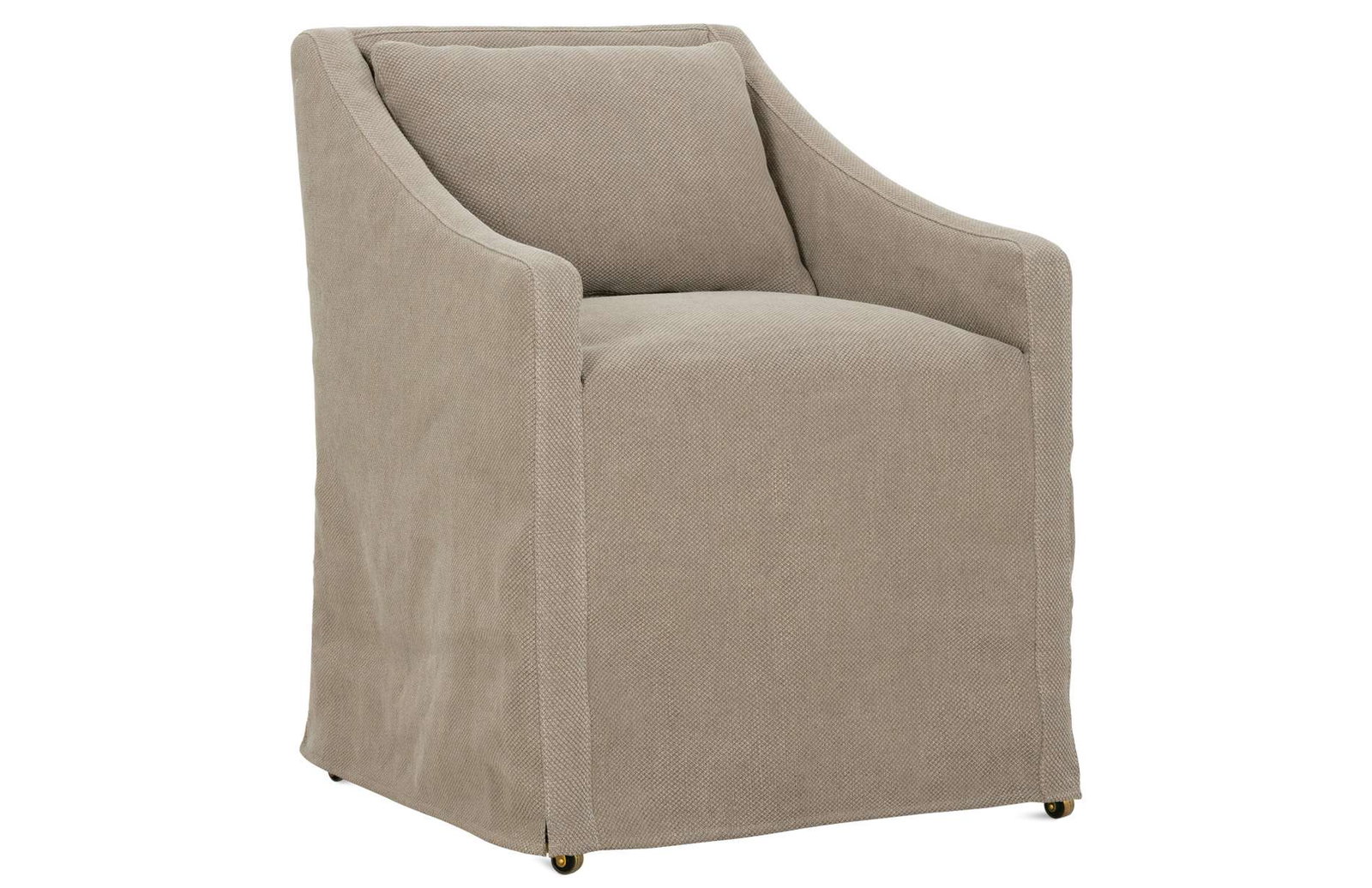Rowe Furniture ODESSA-SLIP-502 Odessa Slip Dining Arm Chair With Casters