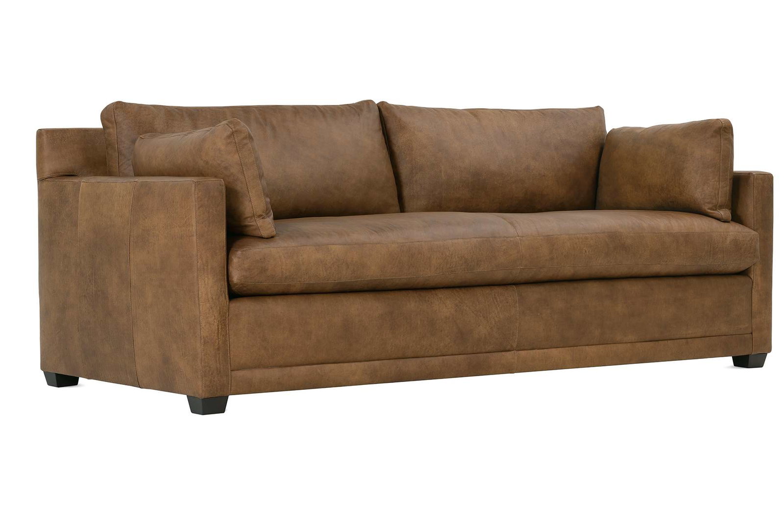 Rowe Furniture SYLVIE-L-022-94 Sylvie 88 Inch Express Cocoa Leather Sofa Rowe Furniture SYLVIE-L-022-94 Sylvie 88 Inch Express Cocoa Leather Sofa