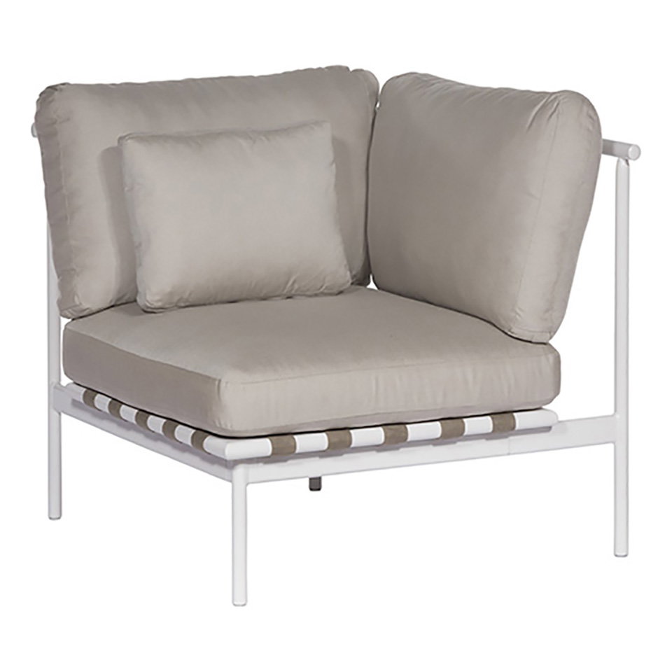 Barlow Tyrie 1AROMD1ZA.02 Around Deep Seating Single Aluminium Right Arm