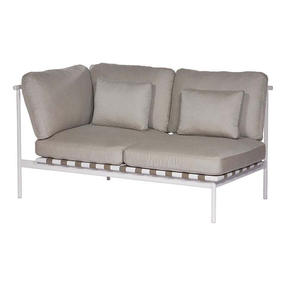 Barlow Tyrie 1AROMD2AZ.02 Around Deep Seating Double Aluminium Left Arm