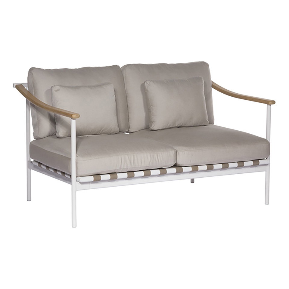 Barlow Tyrie 1AROMD2TT.02 Around Deep Seating Double Teak Arms