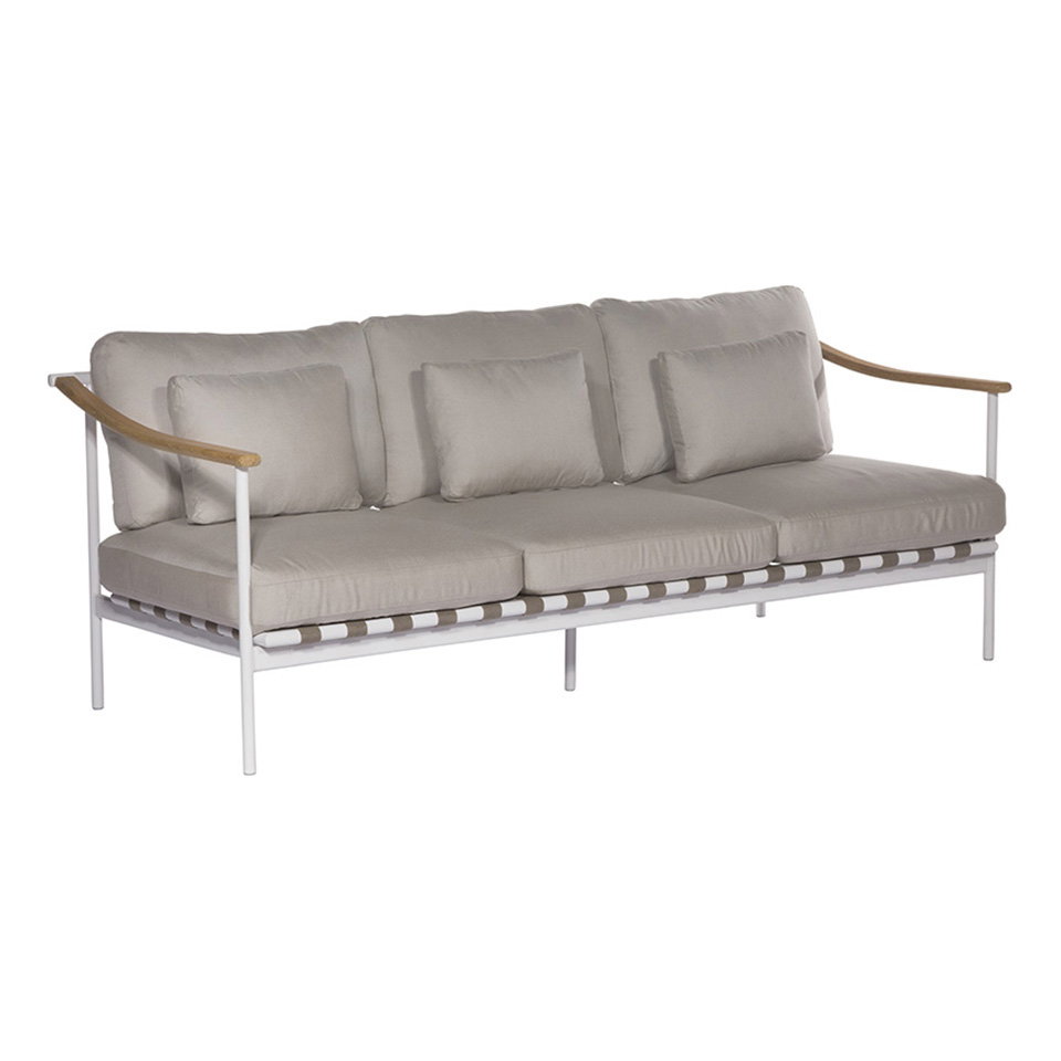 Barlow Tyrie 1AROMD3TT.02 Around Deep Seating Triple Teak Arms