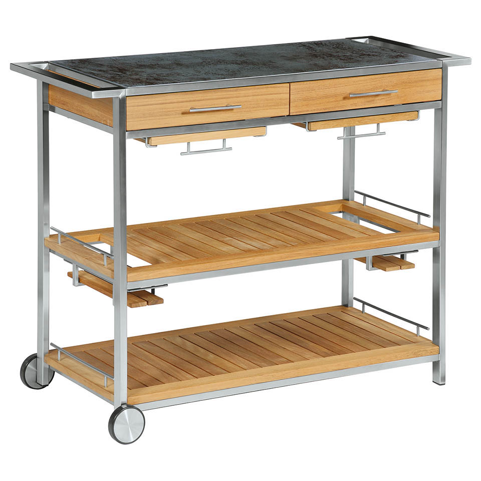 Barlow Tyrie 2MEMS.805 Mercury Serving Table Barlow Tyrie 2MEMS.805 Mercury Serving Table