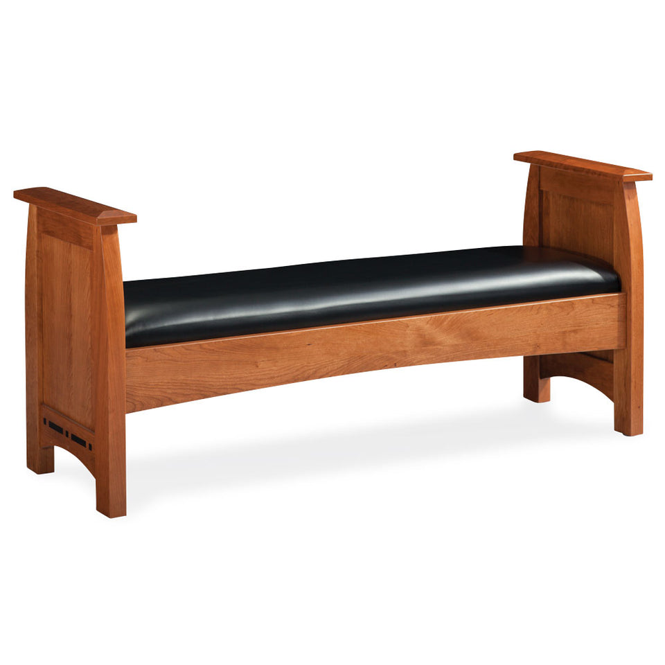 Simply Amish DCSFAS60-L Aspen Santa Fe Bench with Inlay