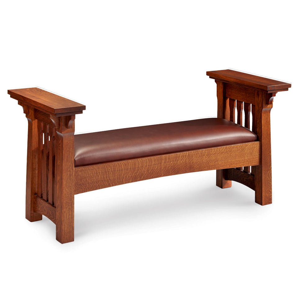 Simply Amish DCSFRY60-F Ryan Santa Fe Bench w/ Fabric Cushion Seat