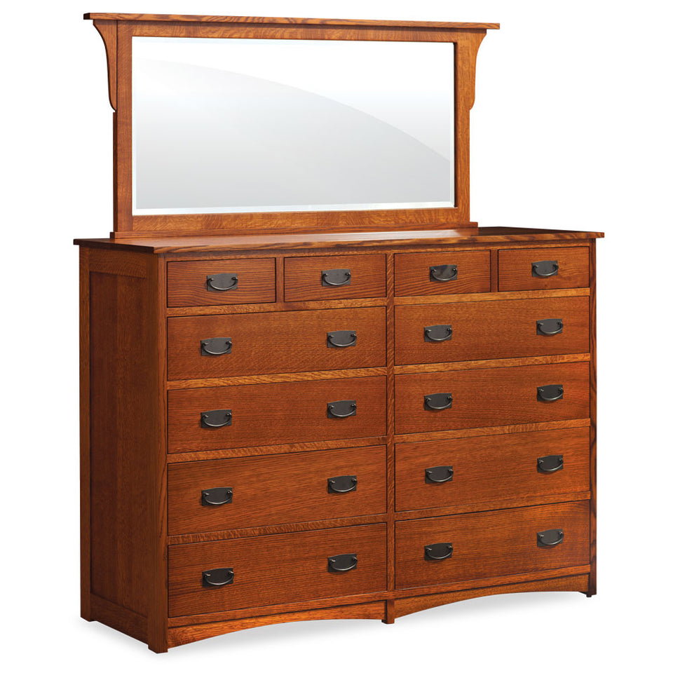 Simply Amish EC24512B Prairie Mission 12-Drawer Bureau, 71.5″