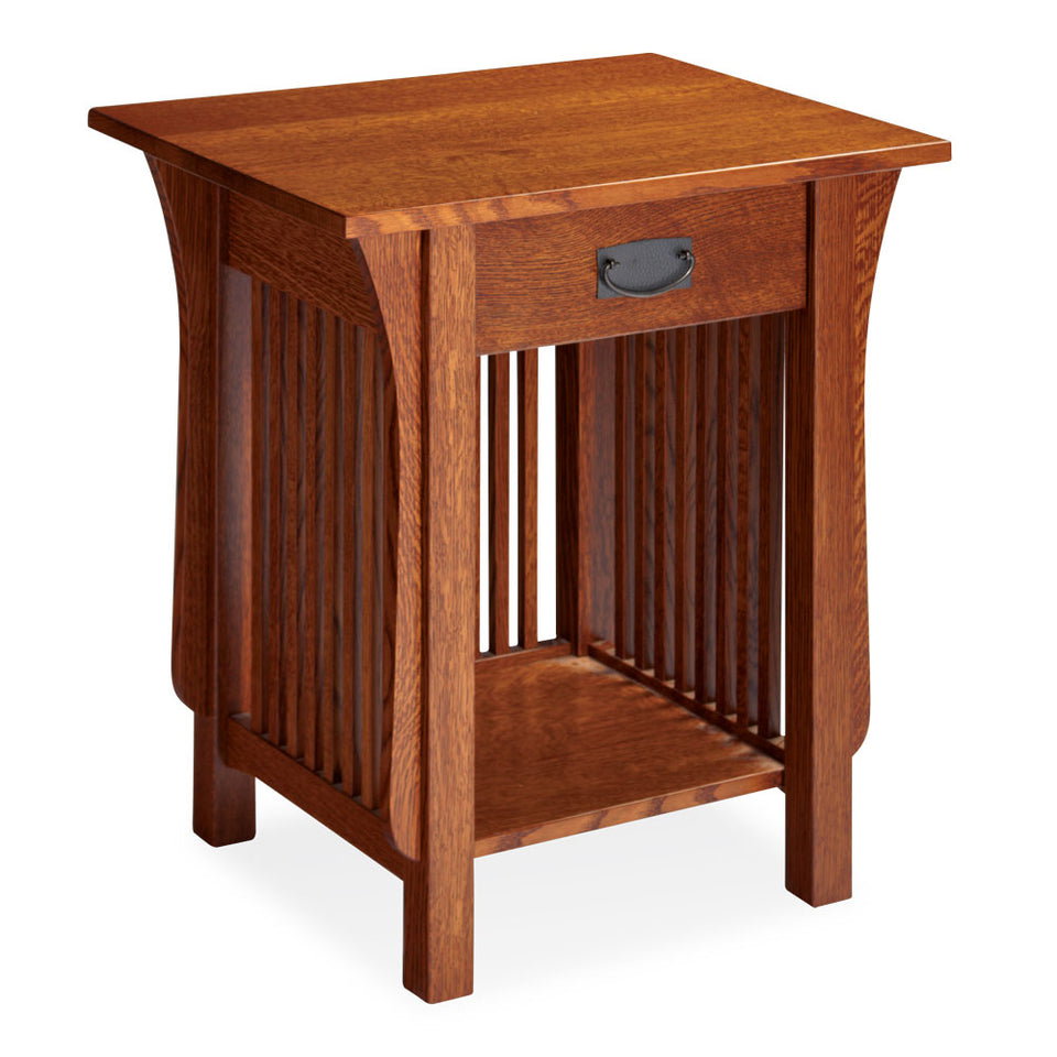 Simply Amish EC20BT Prairie Mission Nightstand Table with Drawer