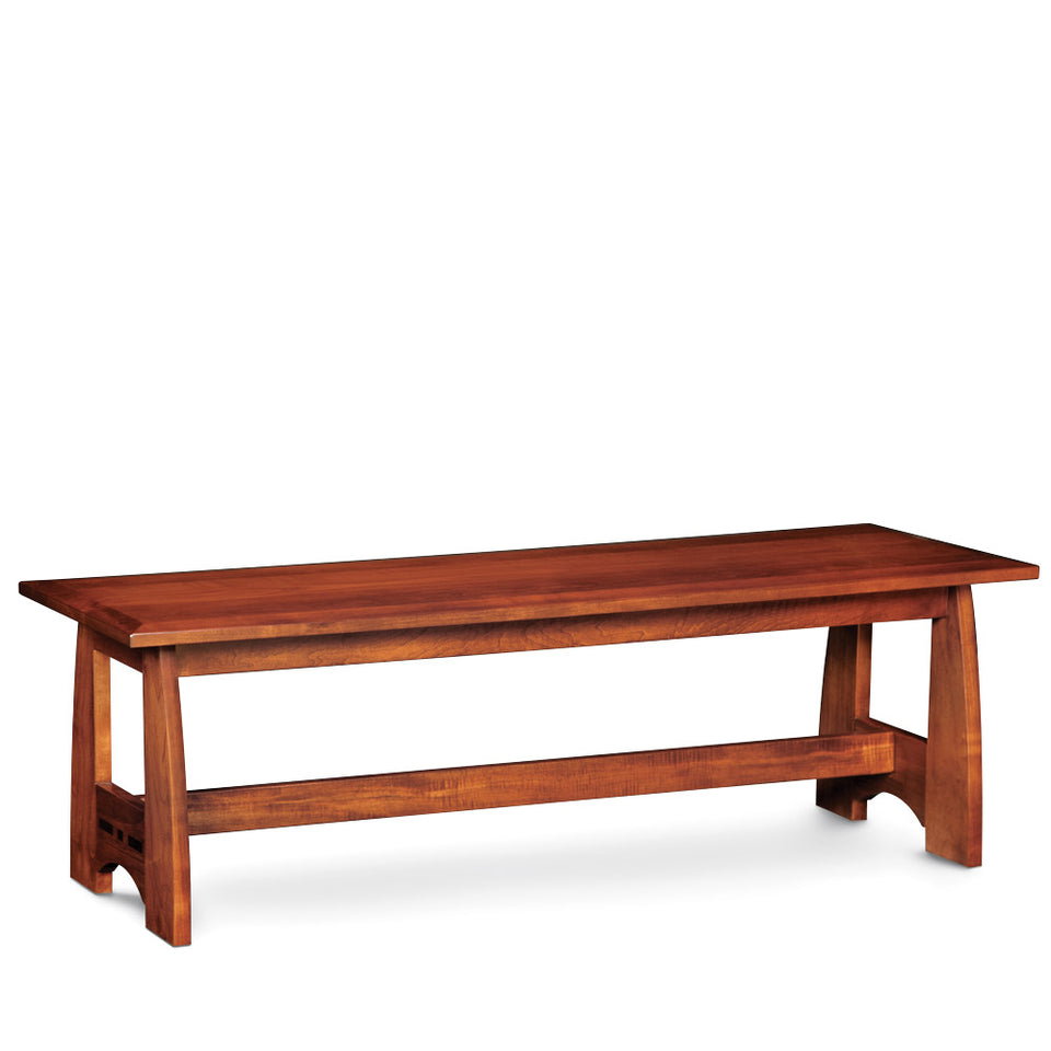 Simply Amish ECASP-12E-L Aspen Dining Bench With Inlay