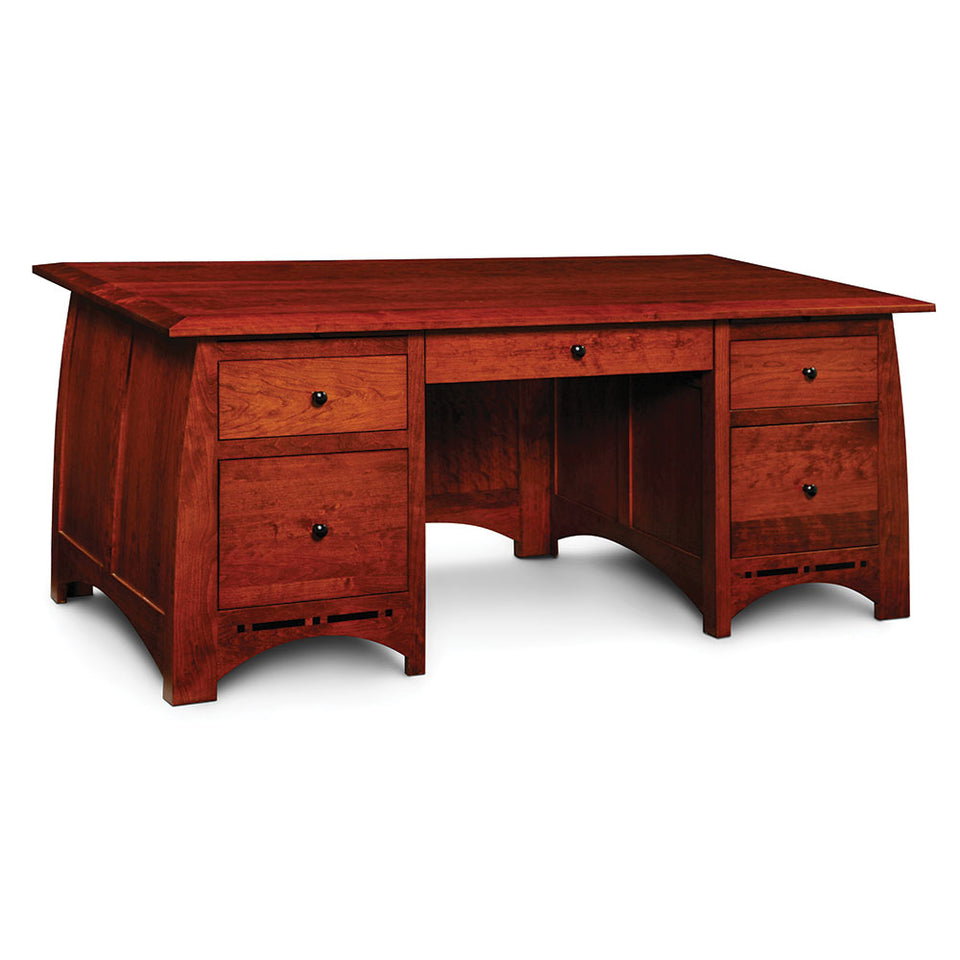 Simply Amish ECA800 Aspen Executive Desk with Inlay