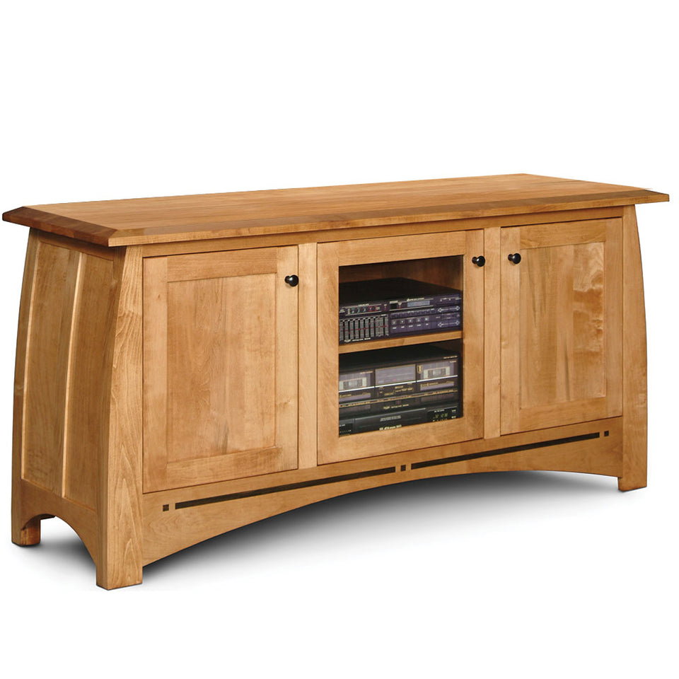 Simply Amish ECAHDTV Aspen 3-Door TV Stand with Inlay