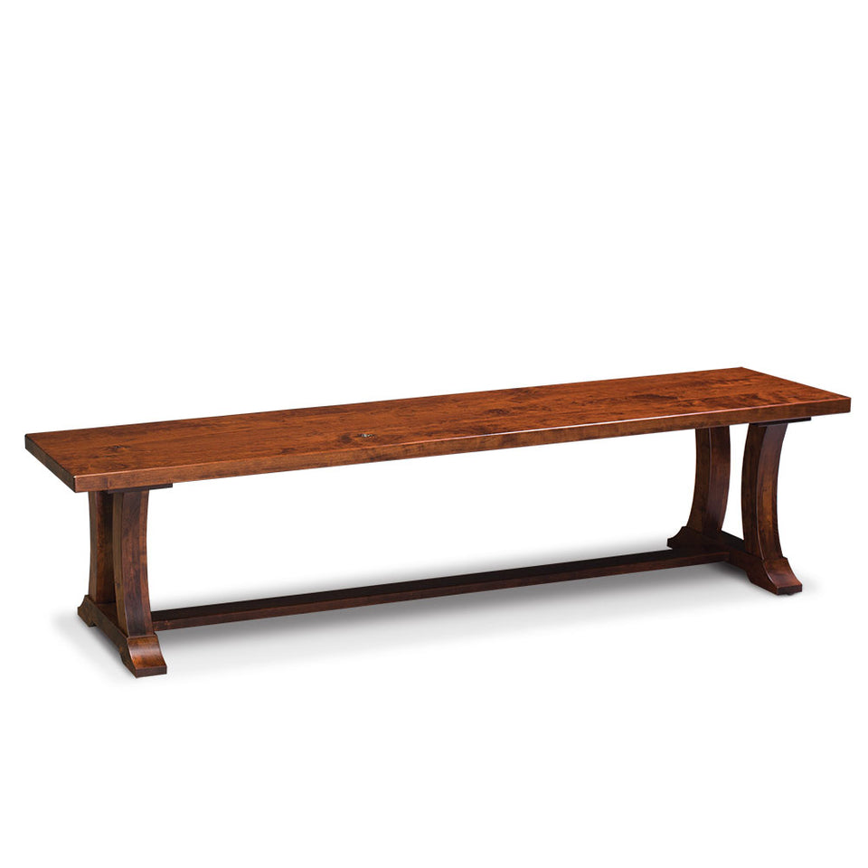 Simply Amish ECALE-12E-W Alexandria Dining Bench
