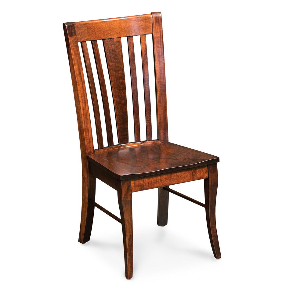 Simply Amish ECCHT-02A-L Chesterville Side Chair w/ Leather Cushion Seat