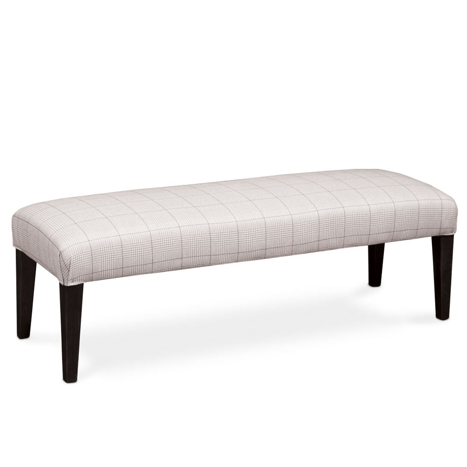 Simply Amish ECCLR-16C-F Claire Bench with Upholstery