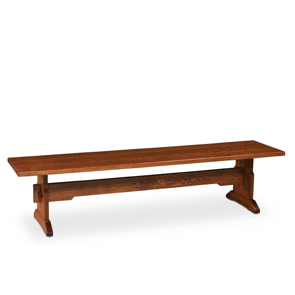 Simply Amish ECFRK-13E-W Franklin Dining Trestle Bench, 80″