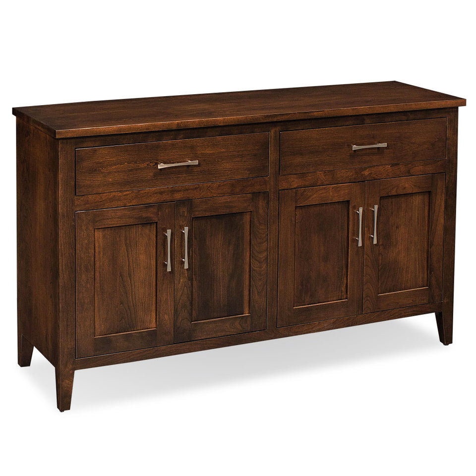 Simply Amish ESCRA-G28C Crawford Buffet with Legs, 60"w - Features one adjustable shelf on each side