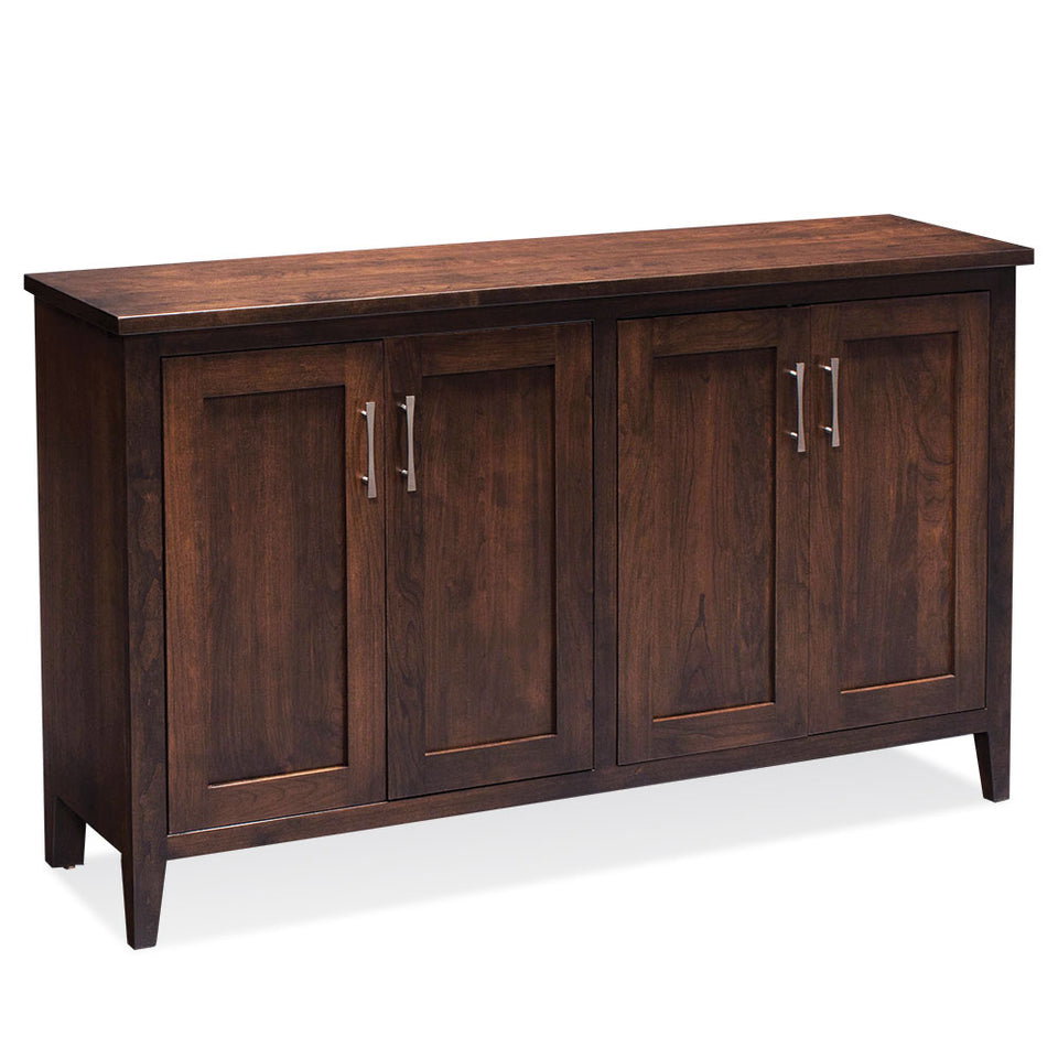 Simply Amish ESCRA-G28C Crawford Credenza with Legs, 60"w - Features one adjustable shelf on each side