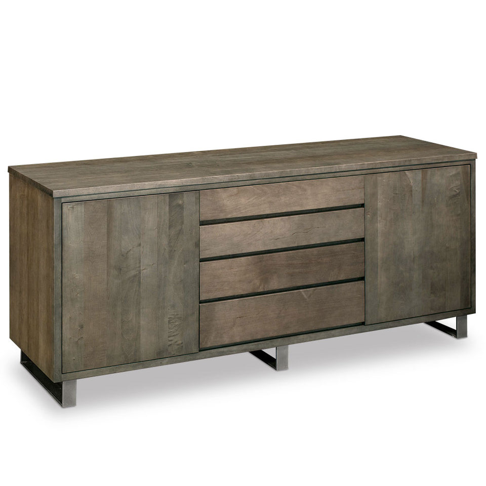 Simply Amish ESIRN-G27C-C Ironwood Buffet, 60" w/ Gunmetal Base