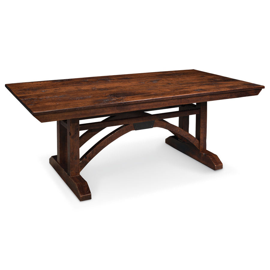 Simply Amish ETTRB-H14D26 B&O Railroad Trestle Bridge Trestle Table