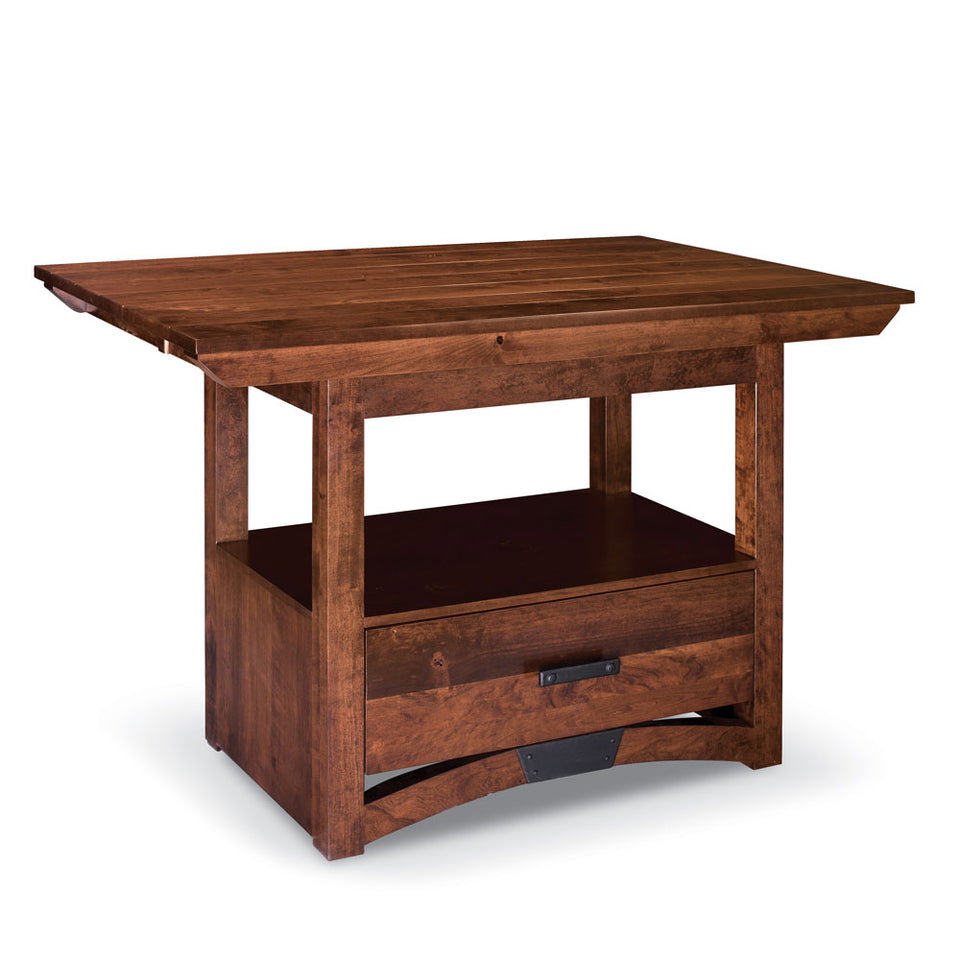 Simply Amish ETTRB-O14D31O B&O Railroad Trestle Bridge Island Table