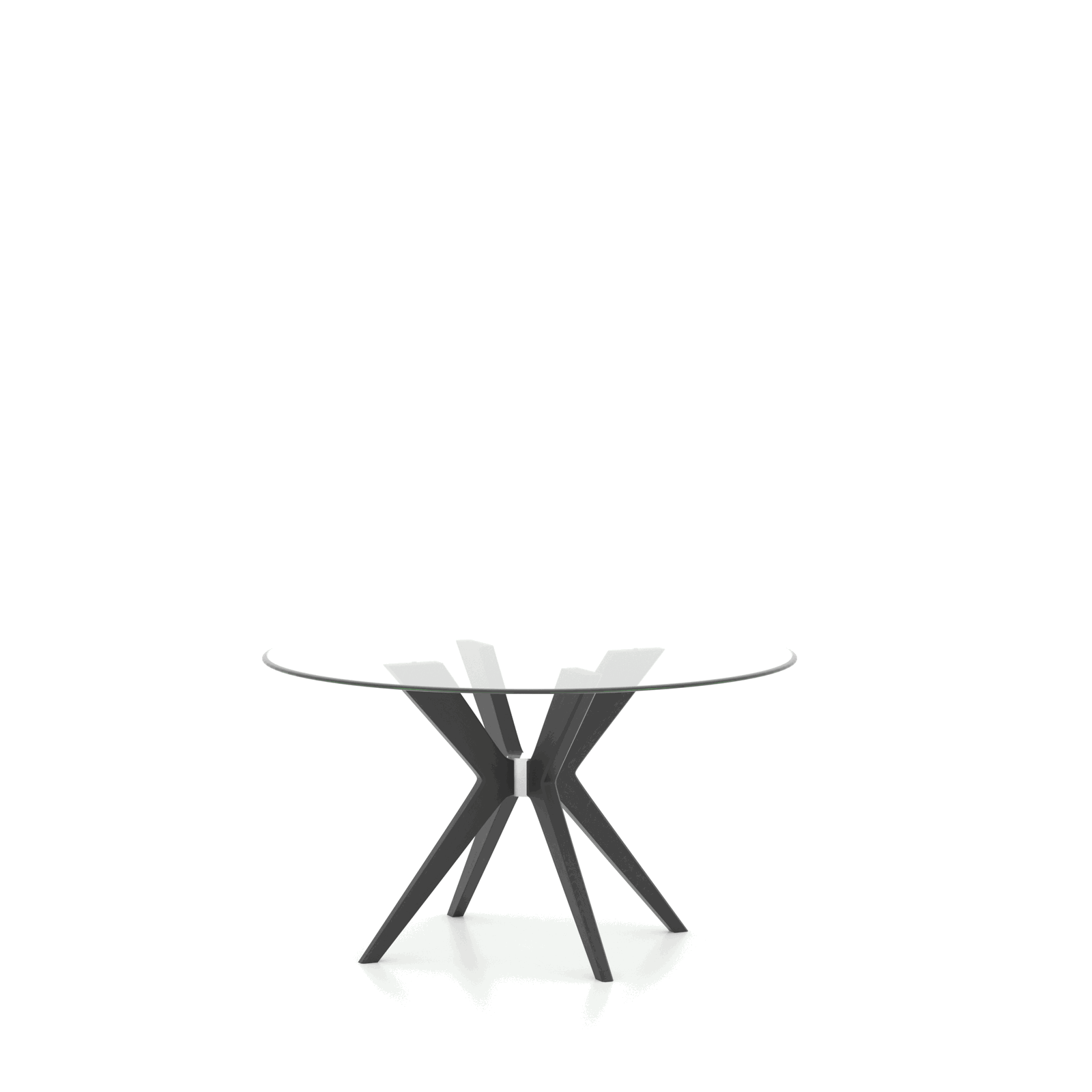 Canadel Casual Dining GRN05454CL05MDPNF Round Glass Table