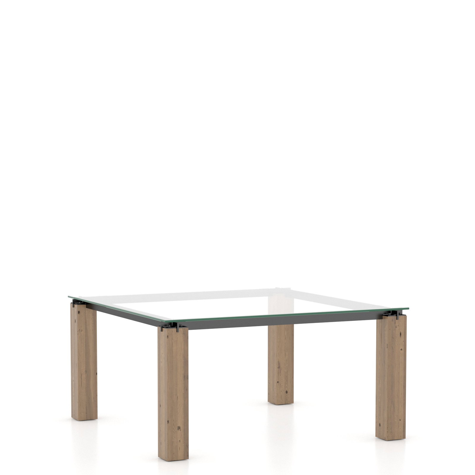 Canadel Casual Dining GSQ06060CL25RLENF Square Glass Table Canadel Casual Dining GSQ06060CL25RLENF Square Glass Table