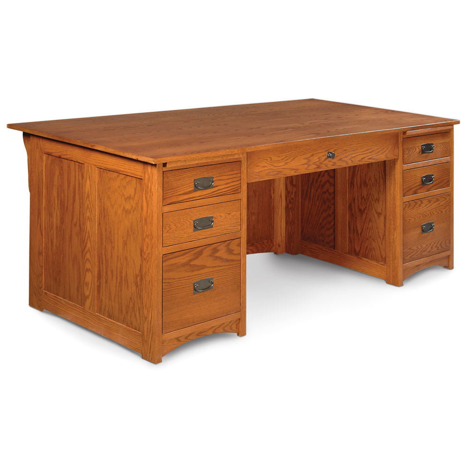 Simply Amish GW2045ED Prairie Mission Executive Desk, 74" Simply Amish GW2045ED Prairie Mission Executive Desk, 74"