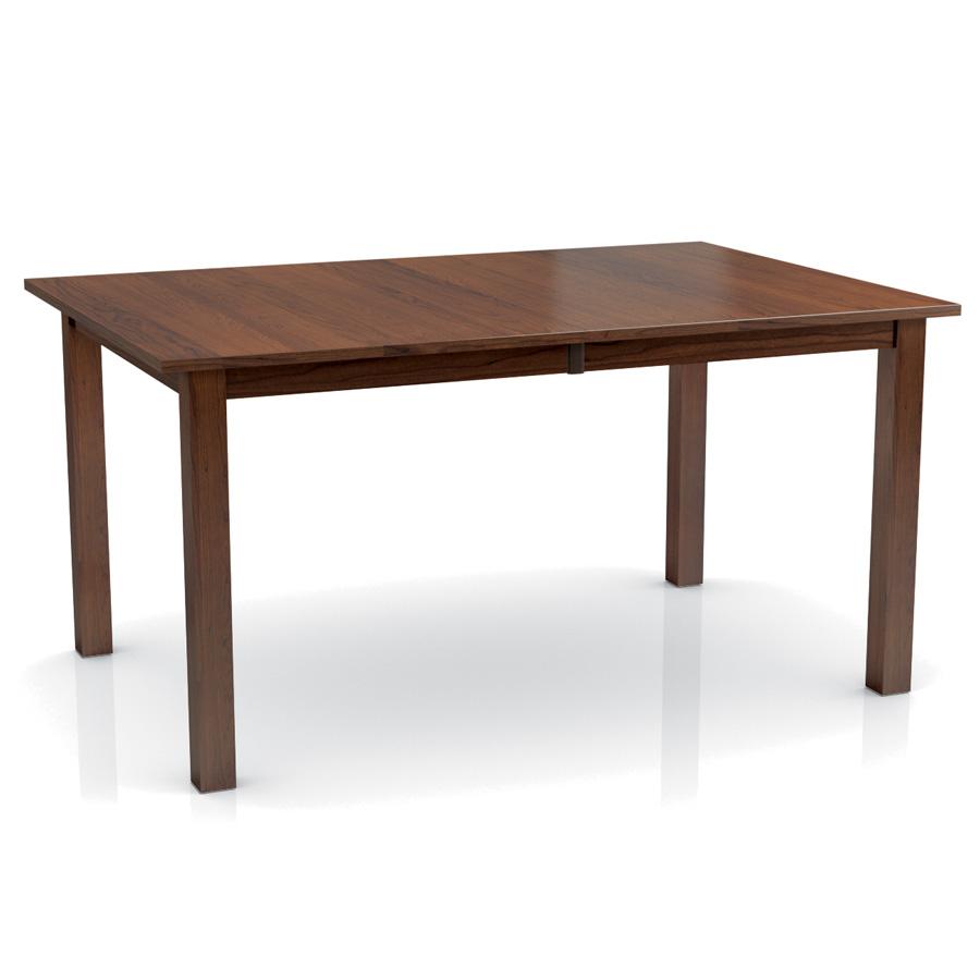 Simply Amish ETSHE-J01K27B Sheffield Leg Table – Features one 18” leaf